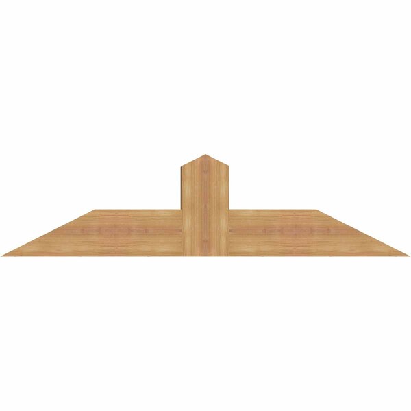 Ekena Millwork Portland Smooth Timber Gable Bracket, Western Red Cedar, 48"W x 12"H x 5 1/2"D x 5 1/2"F, 6/12 Pitch GBW048X12X0606POR00SWR - main